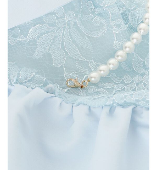  「パールチェーンフリルブラウス」|シャツ・ブラウス|