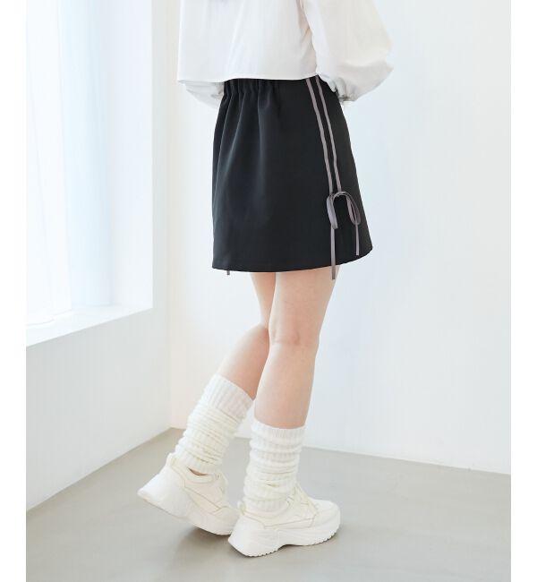 MAJESTICLEGON「ラインリボンミニスカート」|スカート|