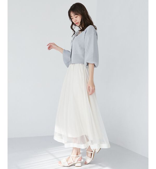 MAJESTICLEGON「パイピングチュールスカート」|スカート|