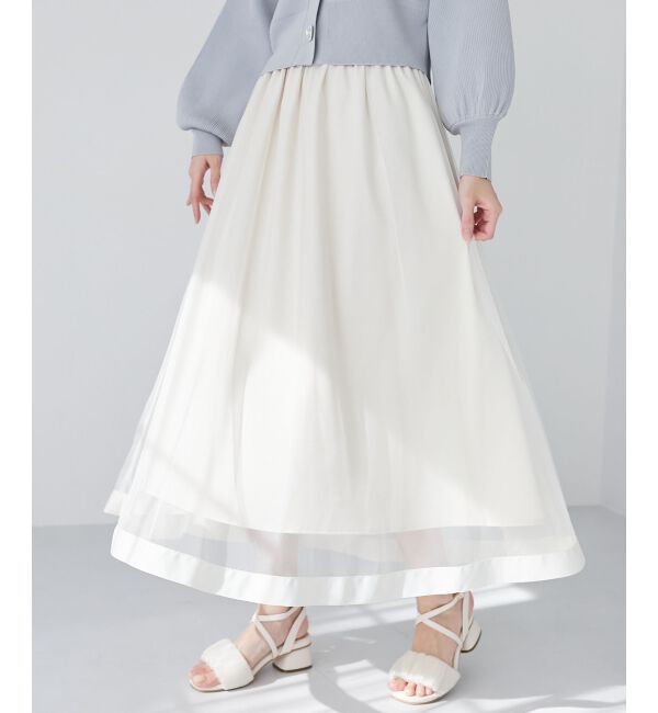 MAJESTICLEGON「パイピングチュールスカート」|スカート|