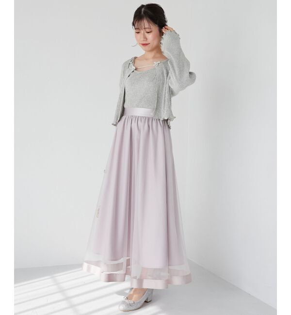 MAJESTICLEGON「パイピングチュールスカート」|スカート|