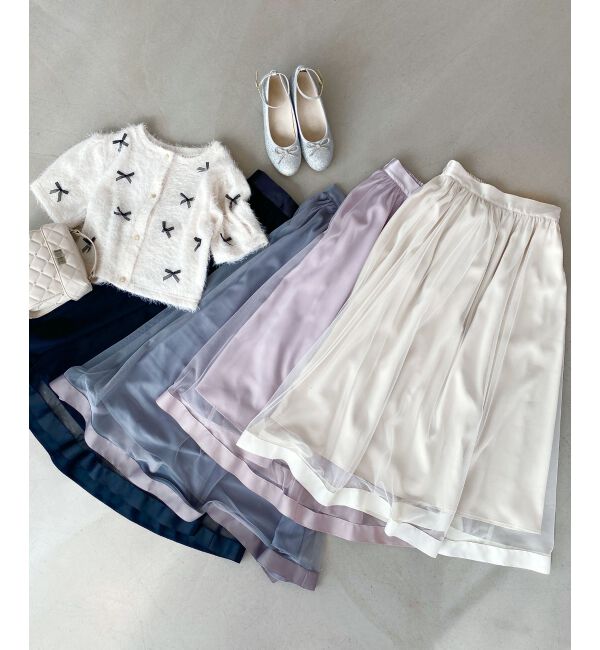 MAJESTICLEGON「パイピングチュールスカート」|スカート|