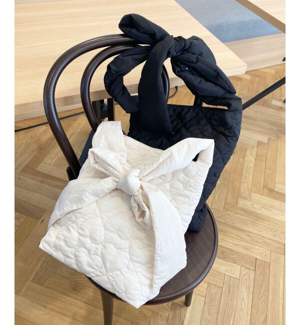 MAJESTICLEGON「ハートキルティングリボンバッグ」|ショルダー・メッセンジャー|