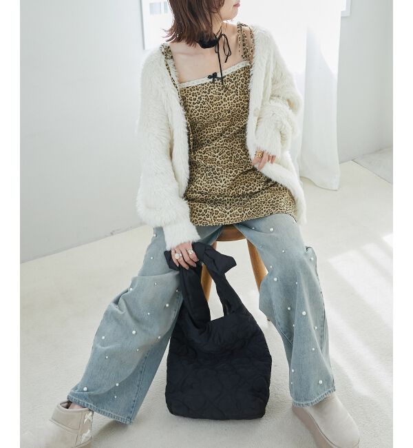 MAJESTICLEGON「ハートキルティングリボンバッグ」|ショルダー・メッセンジャー|