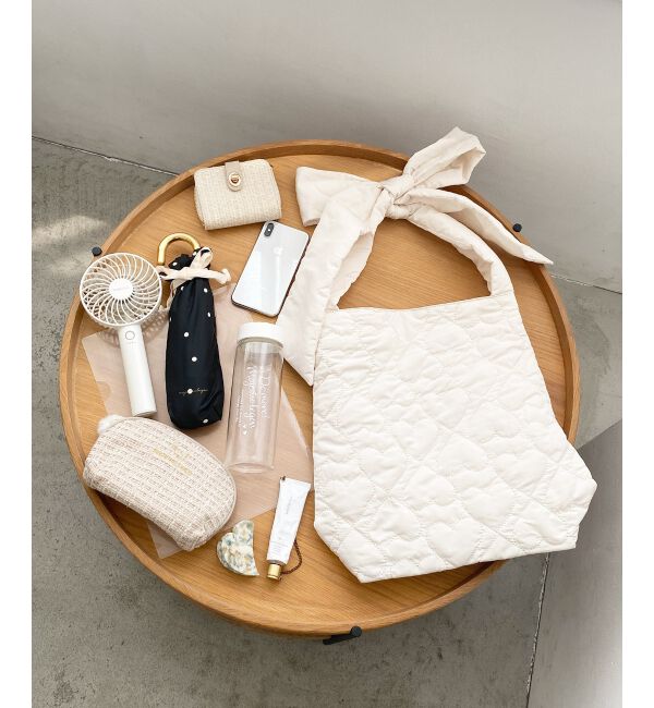 MAJESTICLEGON「ハートキルティングリボンバッグ」|ショルダー・メッセンジャー|