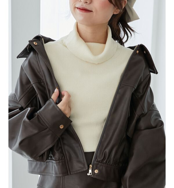 MAJESTICLEGON「ベーシックタートルニット」|ニット・セーター|