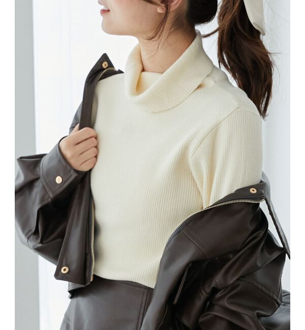 MAJESTICLEGON「ベーシックタートルニット」|ニット・セーター|