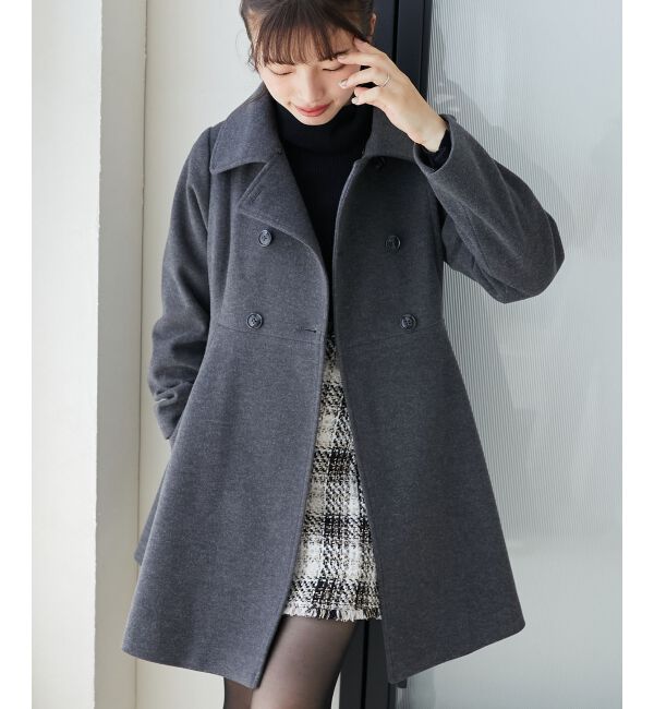 MAJESTICLEGON「2wayフェイクファーカラーフレアコート」|その他|