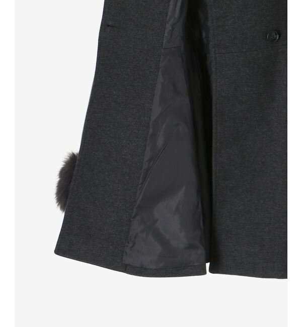 MAJESTICLEGON「2wayフェイクファーカラーフレアコート」|その他|