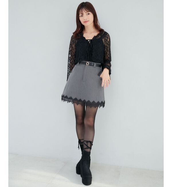 MAJESTICLEGON「細ベルトミニスカパン」|スカート|