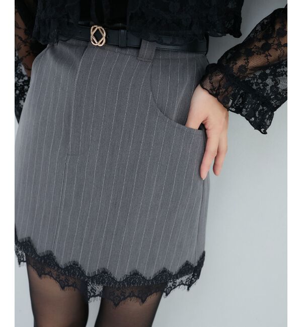 MAJESTICLEGON「細ベルトミニスカパン」|スカート|