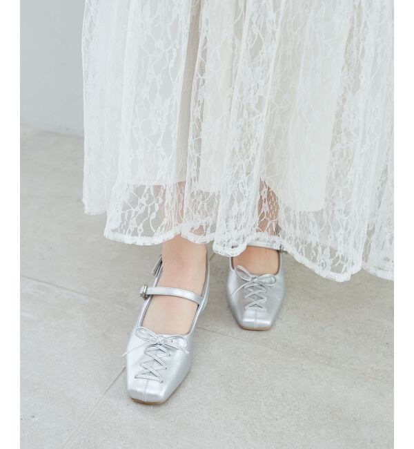  「レースアップクリアヒールミュール」|その他|