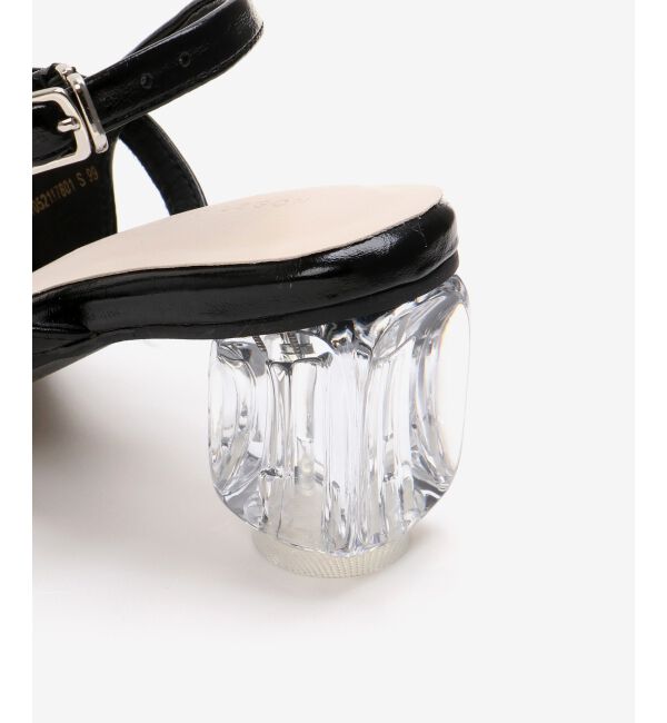  「レースアップクリアヒールミュール」|その他|