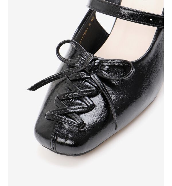  「レースアップクリアヒールミュール」|その他|