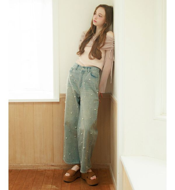  「ドロストオフショルラメチュールトップス」|Tシャツ・カットソー|