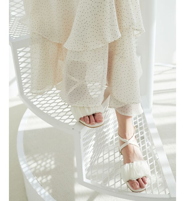  「シアーギャザーサンダル」|サンダル|