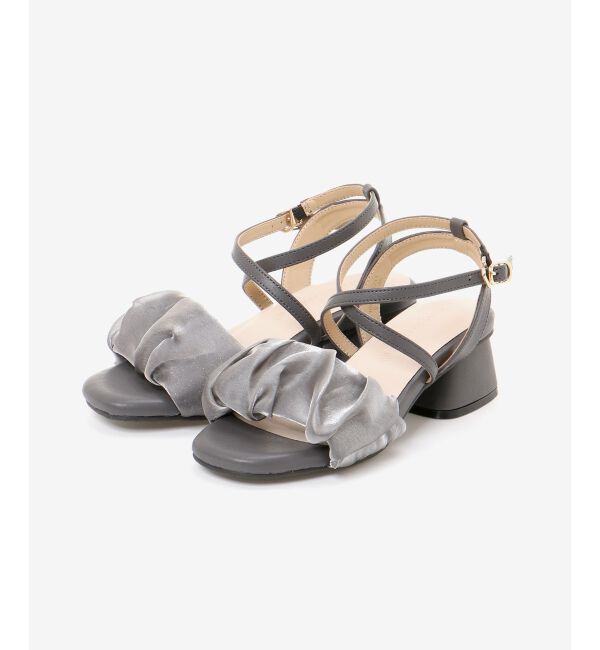  「シアーギャザーサンダル」|サンダル|