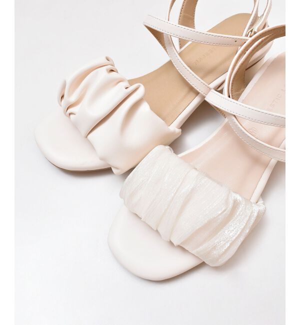  「シアーギャザーサンダル」|サンダル|