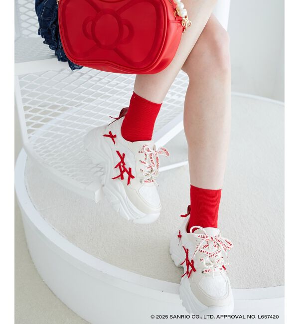  「ハローキティ デコリボンスニーカー」|スニーカー|