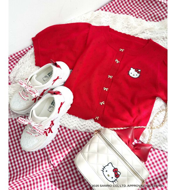  「ハローキティ デコリボンスニーカー」|スニーカー|
