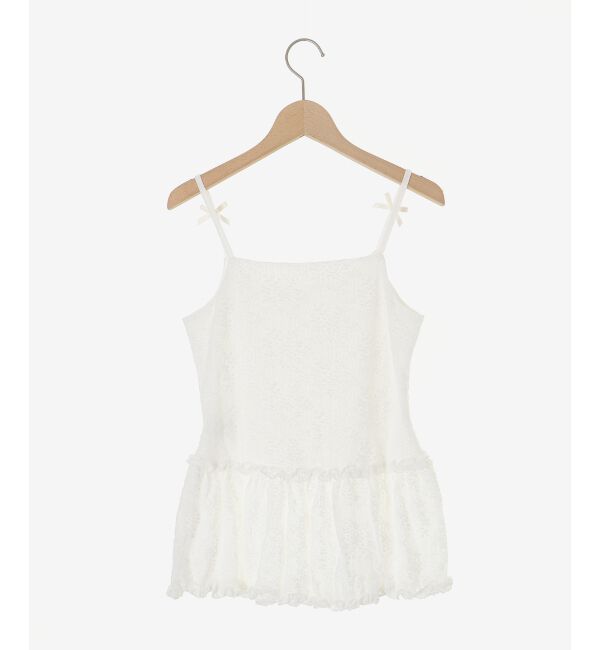  「ペプラムキャミ&times;カーデセット」|カーディガン|