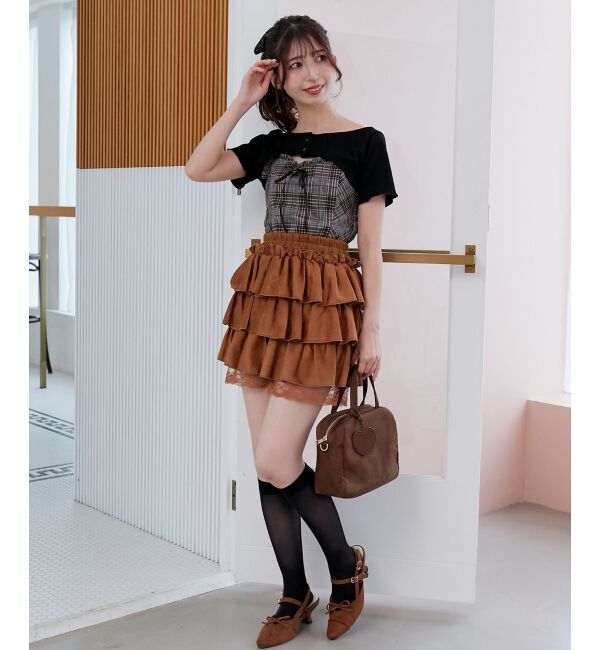  「フリルキャミ&times;トップスセット」|Tシャツ・カットソー|