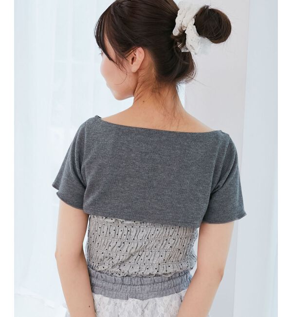  「フリルキャミ&times;トップスセット」|Tシャツ・カットソー|