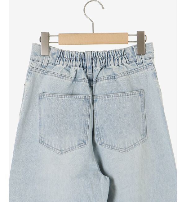  「キラキラレースダメージデニム」|デニム|