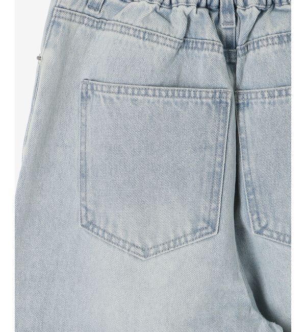  「キラキラレースダメージデニム」|デニム|