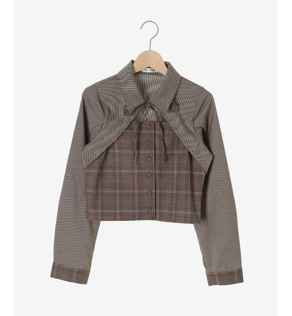  「スイッチングパターンブラウス」|シャツ・ブラウス|