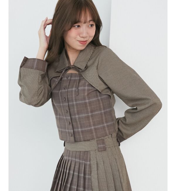  「スイッチングパターンブラウス」|シャツ・ブラウス|