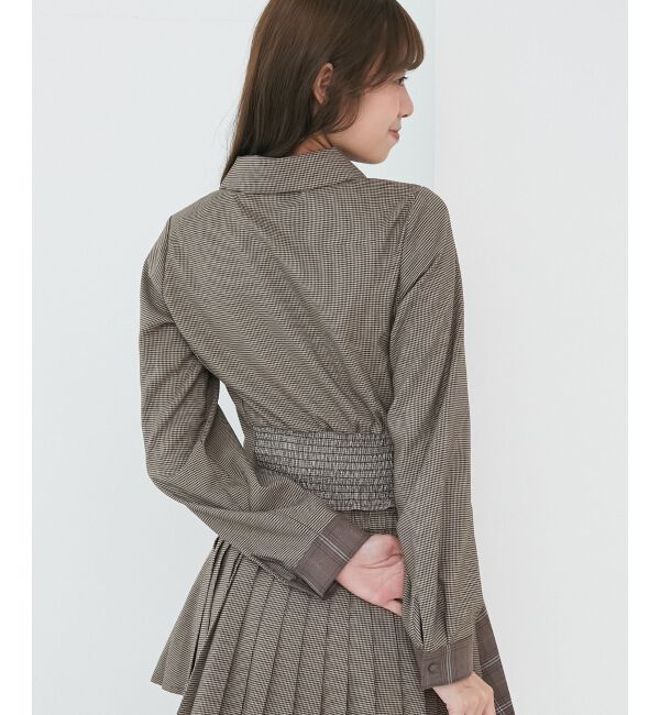  「スイッチングパターンブラウス」|シャツ・ブラウス|