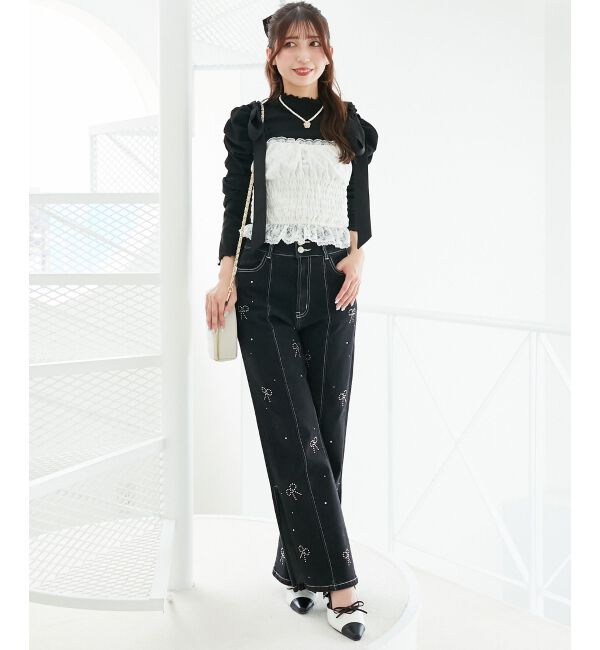  「Ladyライクパワショルトップス」|Tシャツ・カットソー|