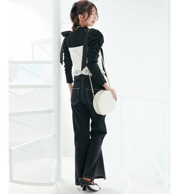  「Ladyライクパワショルトップス」|Tシャツ・カットソー|