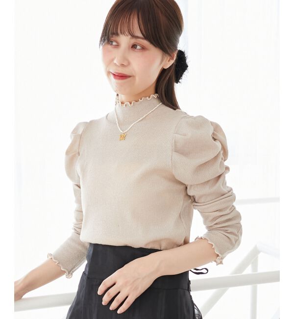  「Ladyライクパワショルトップス」|Tシャツ・カットソー|ピンク