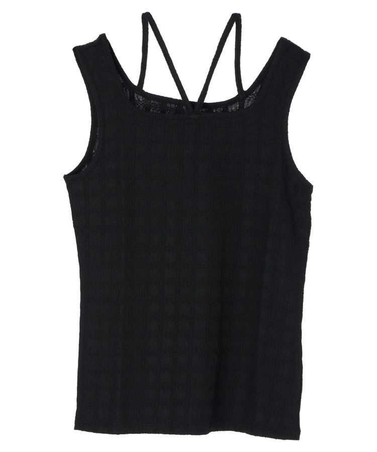 earth music&ecology「前後2wayタンクトップ」|インナー|