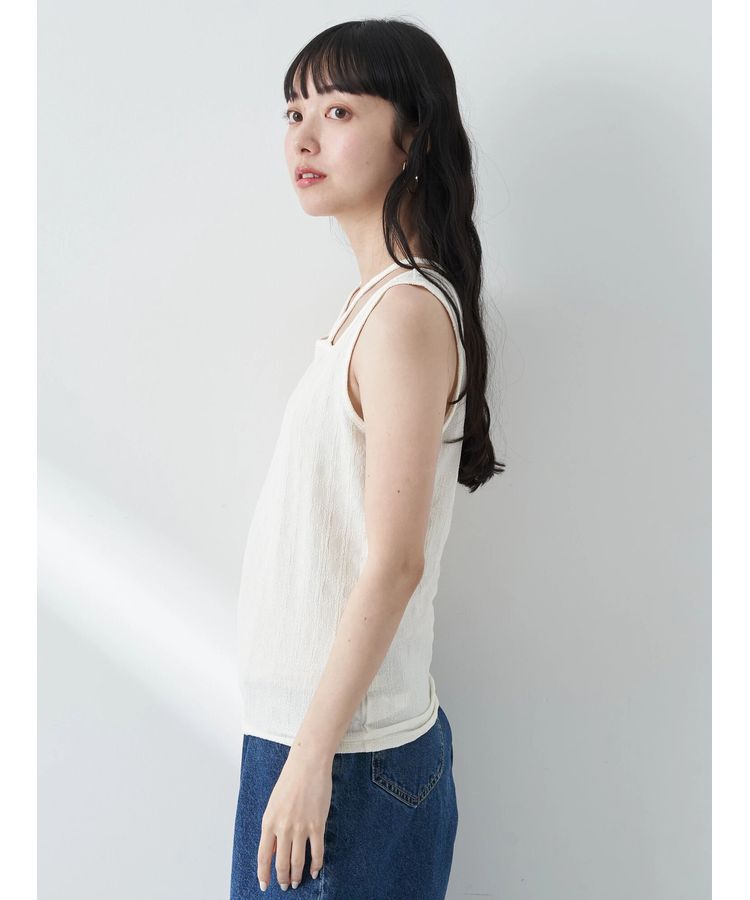 earth music&ecology「前後2wayタンクトップ」|インナー|