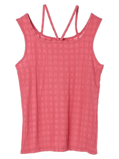 earth music&ecology「前後2wayタンクトップ」|インナー|