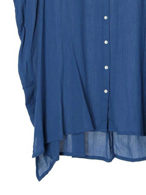 earth music&ecology「レーヨンポケットシャツチュニック」|チュニック|