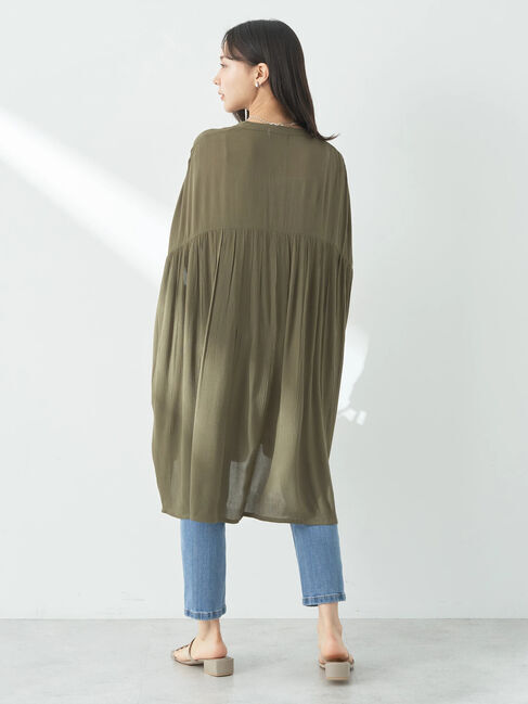 earth music&ecology「レーヨンポケットシャツチュニック」|チュニック|