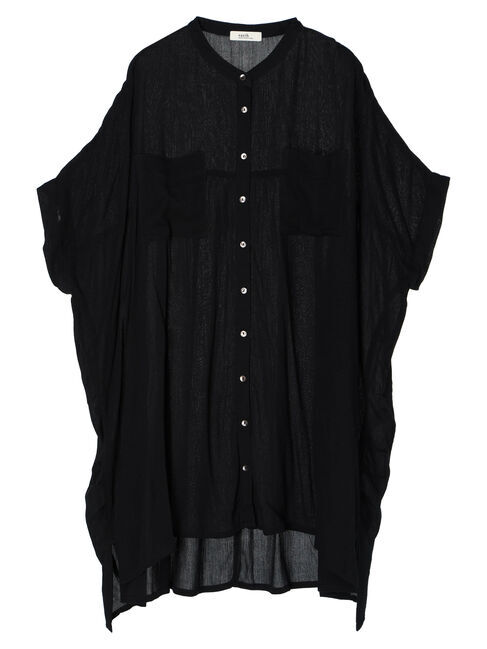 earth music&ecology「レーヨンポケットシャツチュニック」|チュニック|