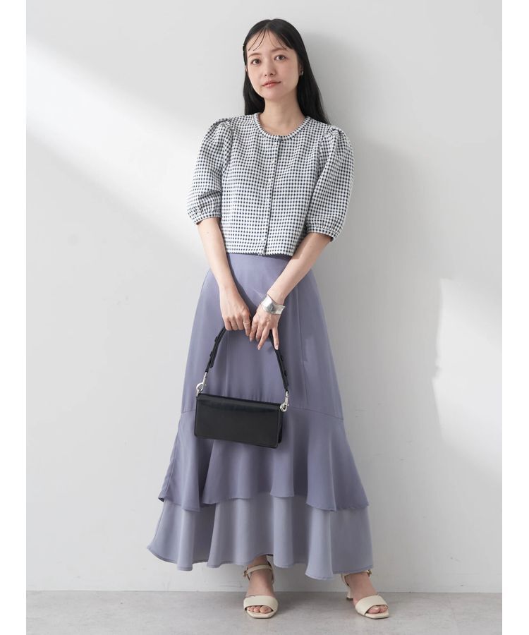 earth music&ecology「カットジャガードカーディガン」|カーディガン|