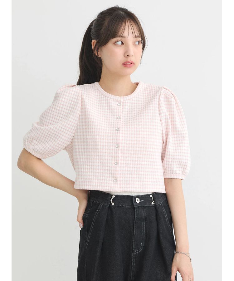 earth music&ecology「カットジャガードカーディガン」|カーディガン|