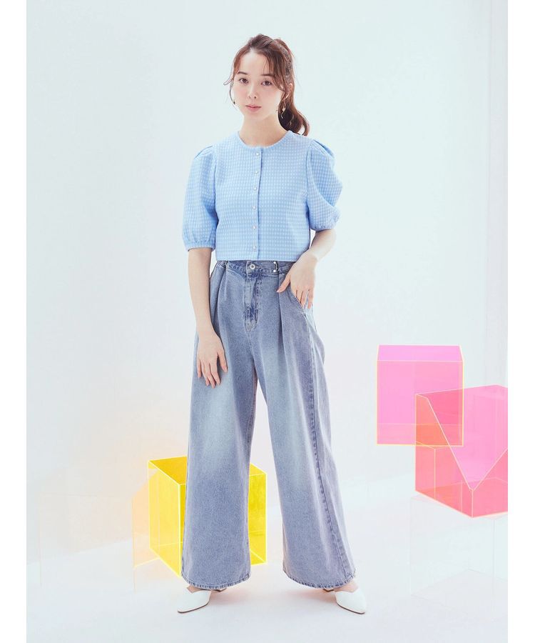 earth music&ecology「カットジャガードカーディガン」|カーディガン|