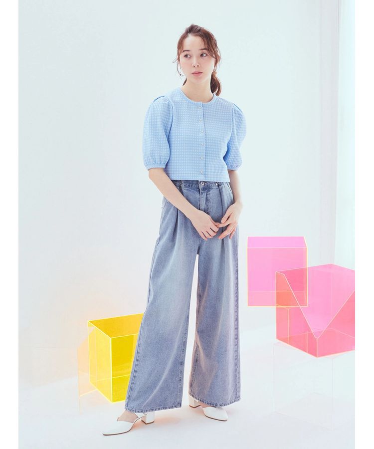 earth music&ecology「カットジャガードカーディガン」|カーディガン|