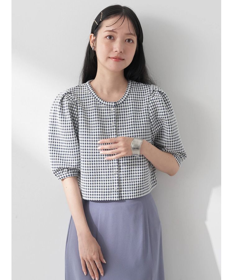 earth music&ecology「カットジャガードカーディガン」|カーディガン|