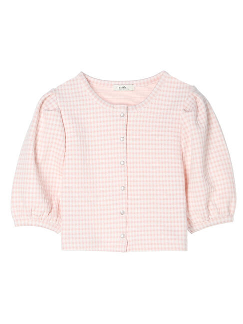 earth music&ecology「カットジャガードカーディガン」|カーディガン|