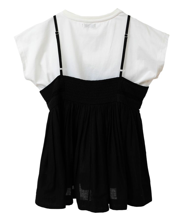 earth music&ecology「SET2点レースキャミ+フレンチTee」|Tシャツ・カットソー|