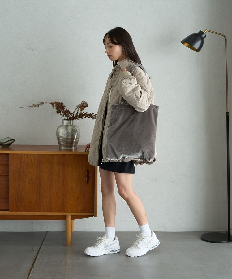 earth music&ecology「ベロアトートバッグ」|トートバッグ|