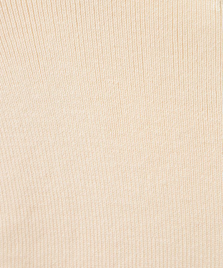 earth music&ecology「胸元チュールドッキングニットプルオーバー」|ニット・セーター|